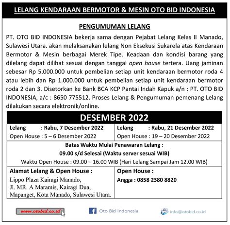 Otobid pekanbaru  Temukan mobil impian anda di Otobid, balai lelang mobil profesional dan terpercaya