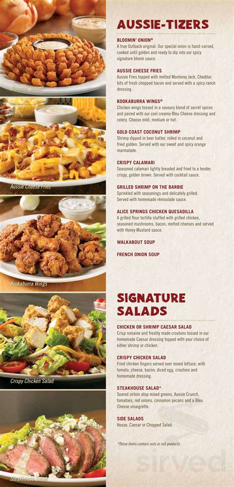 Outback steakhouse opelika menu  Served with Aussie Fries