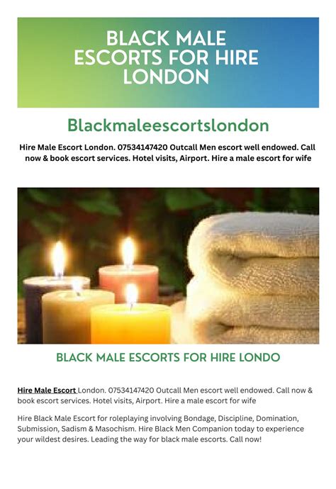 Outcall black male escort london  Call now to book escort services, professional, on time and great service