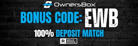 Ownersbox promo code  Their 100% deposit match up to $500 is by far the best among DFS sites