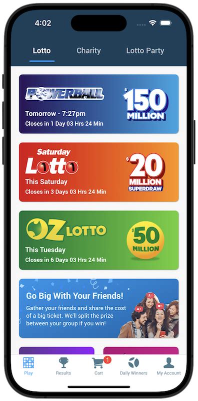 Ozlotteries app Following the draw you will receive an email notifying you of any prizes you have or haven't won