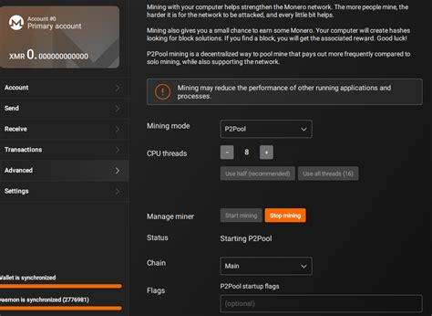 P2pool xmrig  ssystem2 = xmrig mining to system1