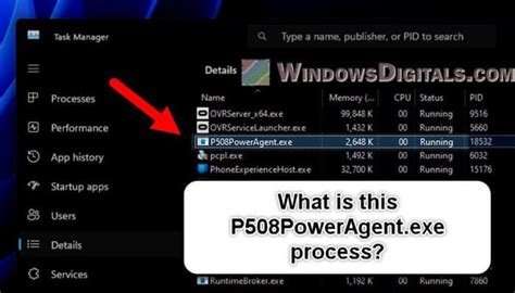 P508poweragent.exe exe 9200 Console 1 11,208 K svchost