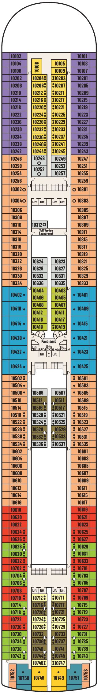 Pacific adventure deck plans 