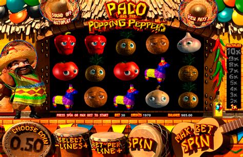 Paco and the popping peppers echtgeld  لطفا خدمت مورد نظر خود را انتخاب نمایید *The slot machine operates on a 5x3 grid with 25 different paylines you can potentially win on