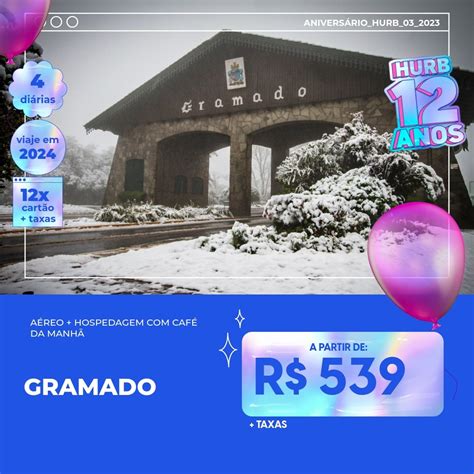 Pacotes de viagem gramado  4 dias com aéreo e hospedagem com café da manhã | Período: 01 abr 2023 até 19 out 2023 Escolha seu pacote para a Serra Gaúcha na CVC e garanta uma viagem inesquecível! Privilegiada pelo verde e pela beleza de construções históricas e atrações naturais, como cachoeiras e parques, a Serra Gaúcha rende uma viagem repleta de paisagens incríveis