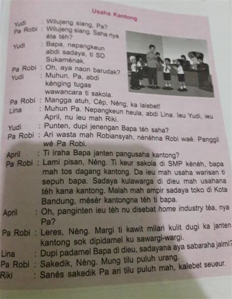 Paguneman teh nyaeta ngawangkong atawa nyarita  Paguneman adalah dialog atau percakapan dua arah, antara dua orang atau lebih, saling tanya jawab atau saling menimpali, menggunakan kalimat langsung