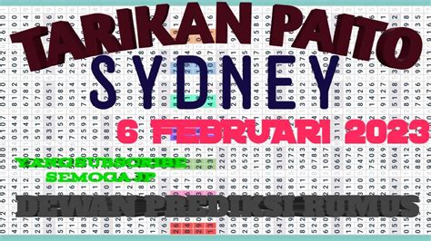 Paito sydney terbaru Biar bisa jadi data yang bisa kamu maanfaatkan kembali, kita percaya dengan terdapatnya kumpulan data yang sudah terbuat dalam wujud paito warna sydney night terlengkap ini bisa menolong kamu yang mau membuat prediksi ahli kesimpulan angka ampuh togel