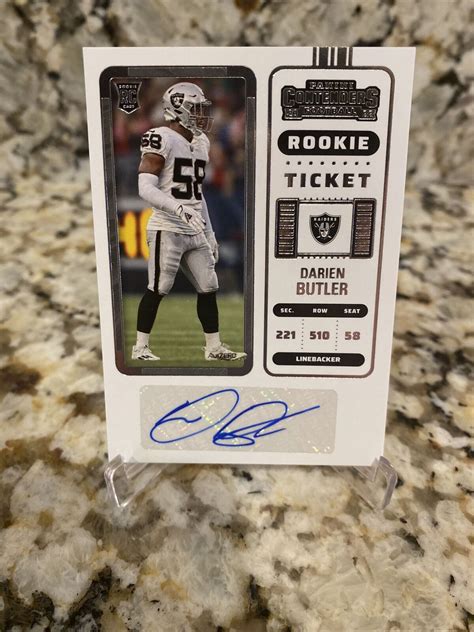 2024 Panini Contenders Darien Butler Rookie Ticket Auto #290 Las Vegas …