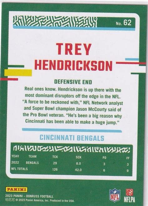 2024 Panini Donruss No Name Trey Hendrickson #202 eBay