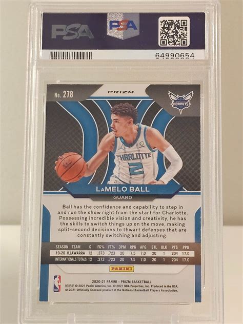 2024 Panini Prizm Lamelo Ball Orange Ice PSA 9 #278 eBay