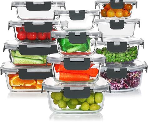 Cheer Collection Set Of 4 Durable Clear Refrigerator Organizer