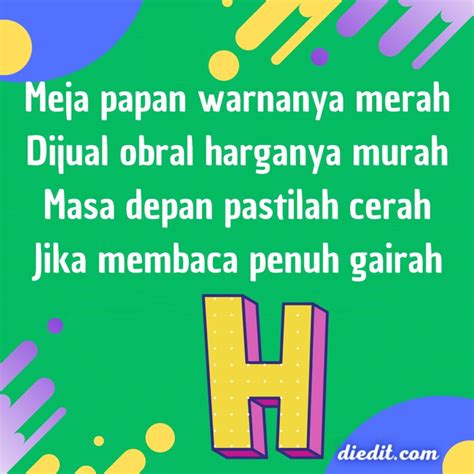 Pantun akhiran h  Sehubungan itu makalah ini akan meneliti pantun-pantun yang menyentuh beberapa aspek tentang keluarga dan hubungan kekeluargaan dalam masyarakat Melayu