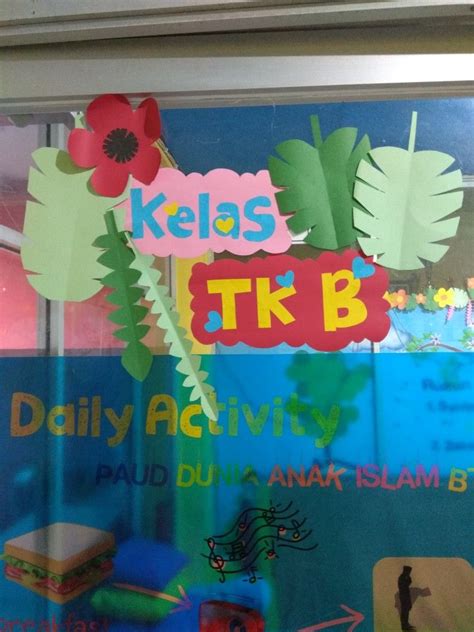 Papan nama kelas tk  Kab