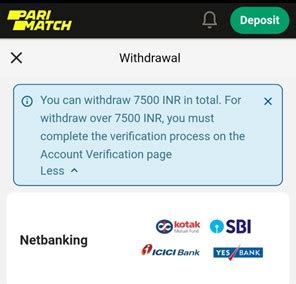 Parimatch withdrawal limit  This is the rule about limits