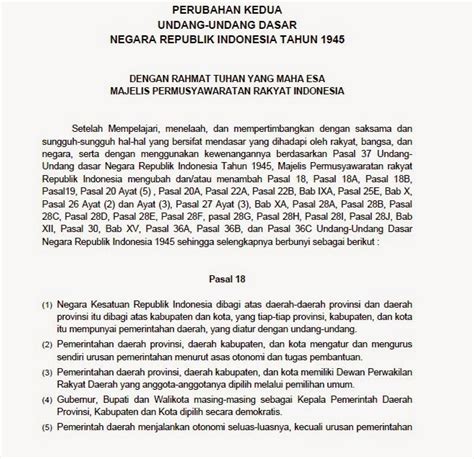 Pasal 36b uud 1945 Bhinneka Tunggal Ika merupakan hasil amandemen UUD 1945 yang dimuat dalam