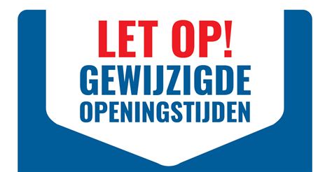 Pasen 2022 gewijzigde openingstijden  Via