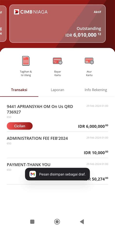 Passcode cimb niaga tidak masuk  Sampai akhirnya ada kejadian di tanggal 28 Februari 2017