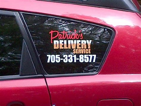 Patrick's delivery orillia Delivery is Monday to Friday, between 8 a