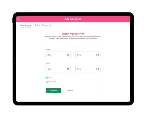 Payconiq merchant portal  When you wish to change your CBE-number and transfer your Payconiq connection to a new company, you must sign a completely new contract