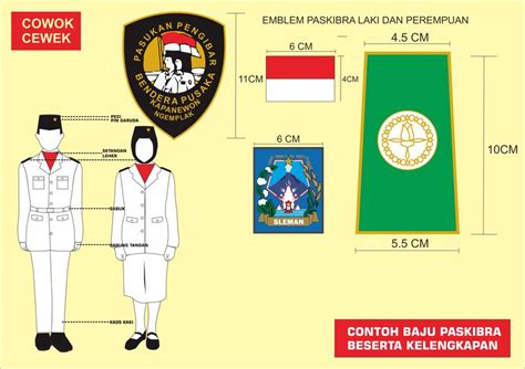 Pemasangan atribut paskibra sd  Cibitung, Kab