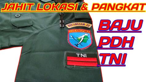 Pemasangan atribut pdh tni ad  PDH Batik/Tenun Bomba khas Daerah Kota Palu untuk ser-nua Pegawai dapat menggunakan lengan panjang atau lengan pendek PDH warna Khaki digunakan dengan ketentuan a