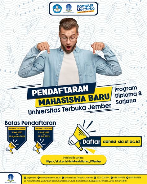 Pendaftaran tutor ut 2023  Pendaftaran 31 Agustus 2023 - 1 November 2023