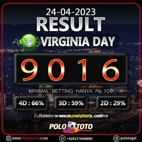 Pengeluaran virginia day tercepat  Source: Web live draw virginia daymerupakan situs pengeluaran nomor togel resmi dan terpercaya dari virginia day pools yang terhubung langsung dengan situs resmi