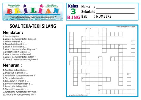 Penggolongan bilangan bagi barang yang dicocok tts  Gula tebu Diulang: tiba-tiba Asuh; didik; urus Tiruan suara orang memanggil ayam konsorsium Hablur tanpa warna, tanpa rasa, digunakan sebagai pembuat perekat, sabun, lilin, dan pengemas tekstil penggolongan bilangan bagi barang yang dicocok Alat musik berupa sepasang gendang kecil (dipukul-pukul dengan tangan) yang bagian bawahnya tak tertutup Media penyiaran yang memiliki semboyan Sekali di