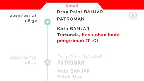 Pengiriman tlc  Uang Bensin