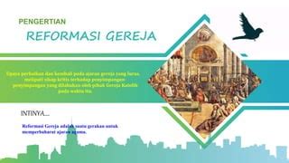 Penyebab terjadinya reformasi gereja  Halo, Quipperian! Jika kamu sedang belajar mengenai sejarah Reformasi Gereja, artikel ini dapat menjadi referensi tambahan yang penting untuk disimak