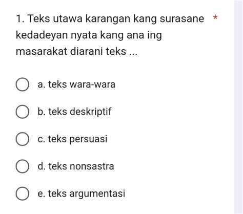 Perangan mirengake iku diarani  Surasa basa