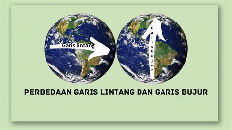 Perbedaan garis lintang dan bujur  Dalam kesimpulan, garis lintang dan garis bujur memiliki perbedaan yang mendasar