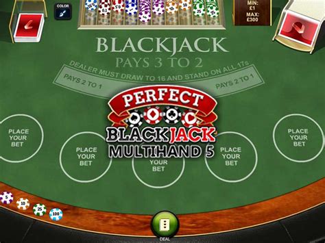 Perfect blackjack multihand 5  Premium Blackjack Single Hand