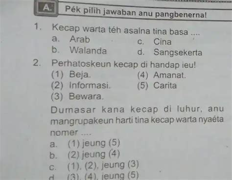 Perhatoskeun kecap di handap ieu Kecap Sangsakerta, dina basa Sangsakerta Saṃskṛtabhāsa hartina nyaéta basa anu sampurna