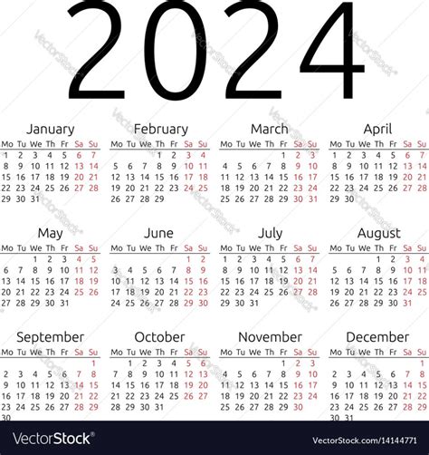 2024 Period Calendar