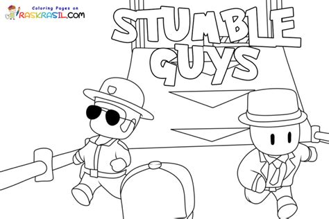 Personajes stumble guys para colorear  Dibujos de Stumble Guys para colorear