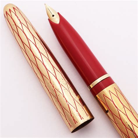 Sheaffer Award Fountain Pen + Spare Nibs - Brushed Steel, Steel Trim,  Medium (New Old Stock) - Peyton Street Pens