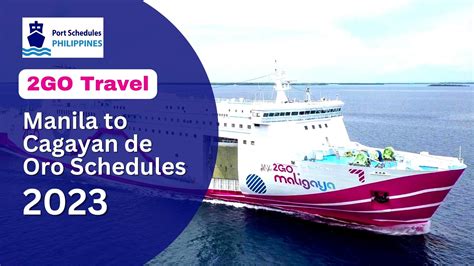 Philtranco cagayan de oro to manila schedule  Car ferry from Manila to Cagayan de Oro Ave