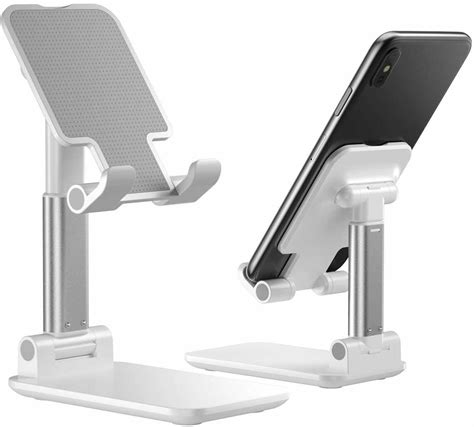 Peachz - Foldable Cell Phone Stand Height Adjustable Phone Holder For Desk, Shop Today. Get it Tomorrow!