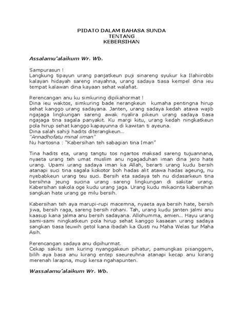 Pidato ngamumule bahasa sunda 1