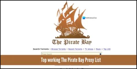 Pirate bay proxys  2