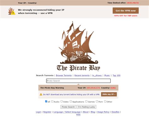 Pirate bay.cx  Download music, movies, games, software and much more