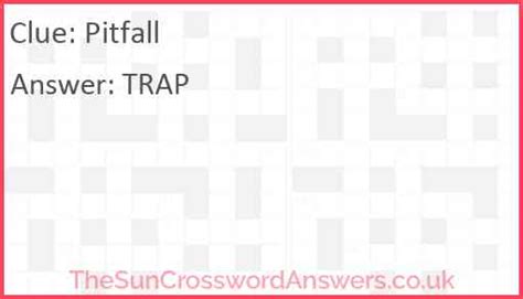 Pitfall maybe crossword clue  The Crossword Solver finds answers to classic