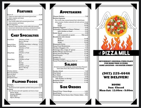 Pizza mill menu ketchikan Pizza Mill, Ketchikan: See 29 unbiased reviews of Pizza Mill, rated 4 of 5 on Tripadvisor and ranked #39 of 63 restaurants in Ketchikan