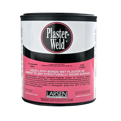 Plaster-Weld® bonds new plaster to any clean, structurally sound