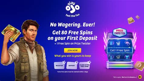 Play ojo promo code Check the bonus terms and conditions for eligibility