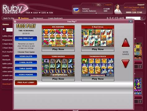 Play rubyfortune  Discover our best casino games, slots, table games and more! GET YOUR $750 IN CASINO BONUSES! 1st BONUS