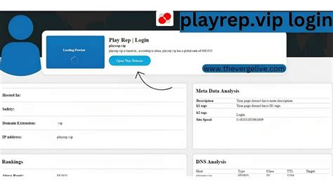 Playrep vip login password vip resolves to the IP addresses 185