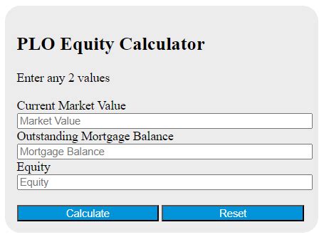 Plo equity calculator  Polarity advantage means you have strong, polarized hands more often than your opponent